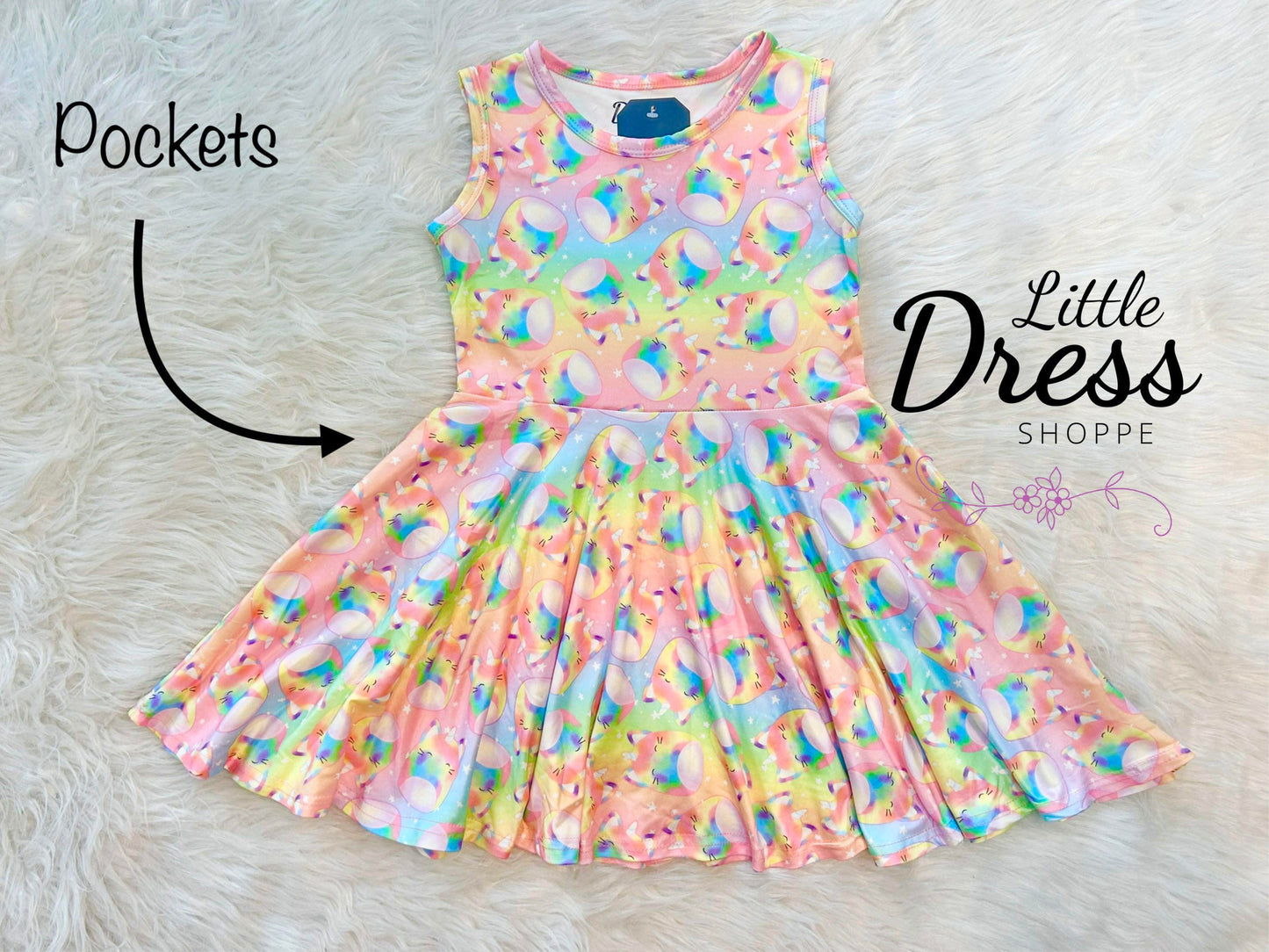 Pastel Squishy Twirl Dress