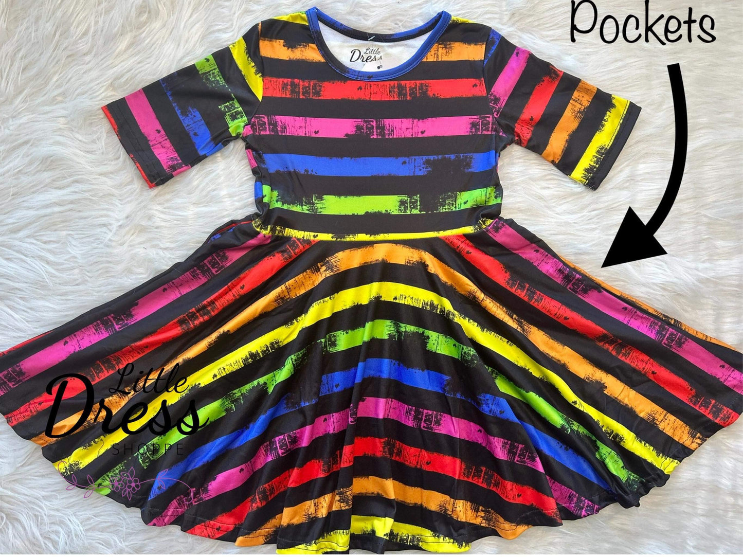 Striped Twirl Dress