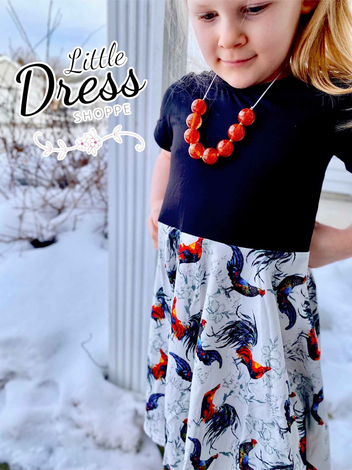 Rooster Twirl Dress