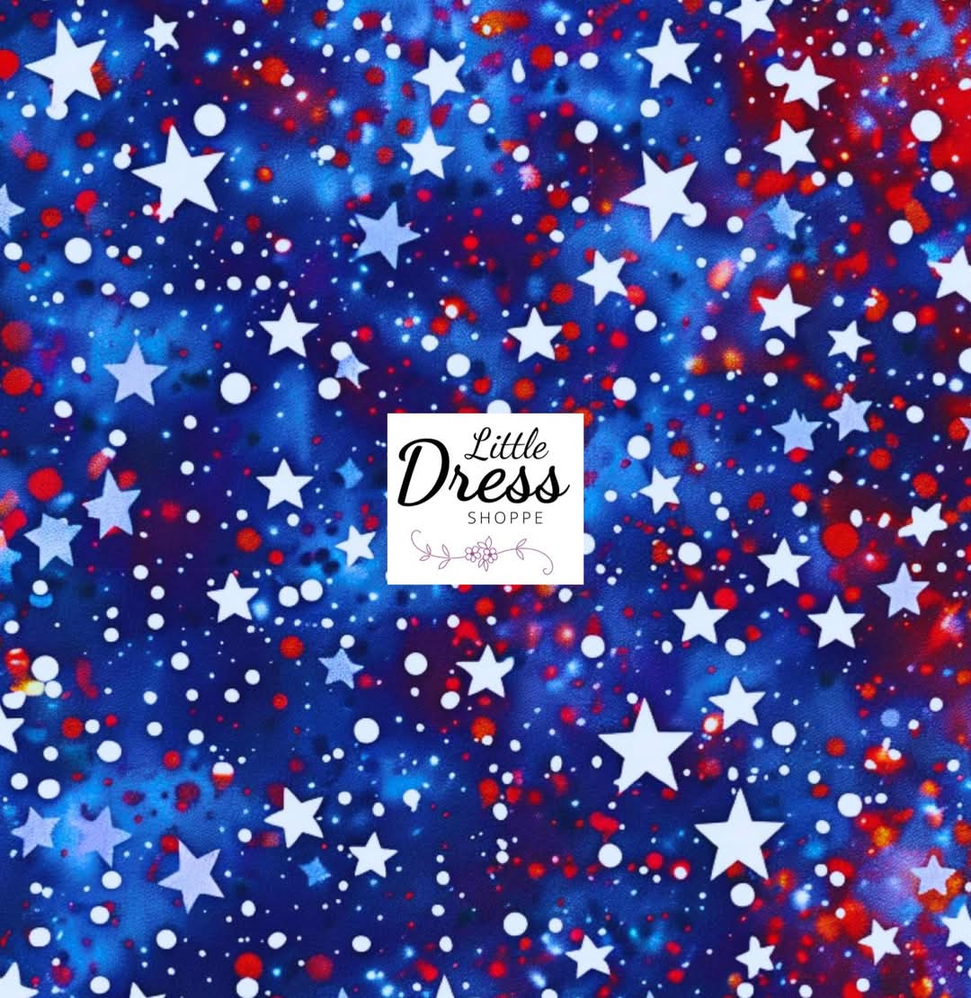 Sparkle Stars Smocked Twirl Dress