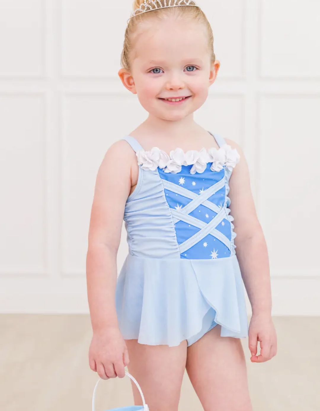Crystal Blue Pink Princess Swimsuit