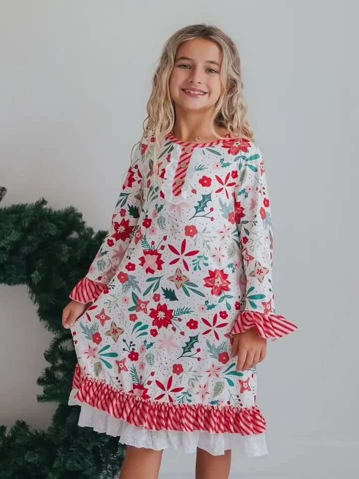 Winter Floral Nightgown