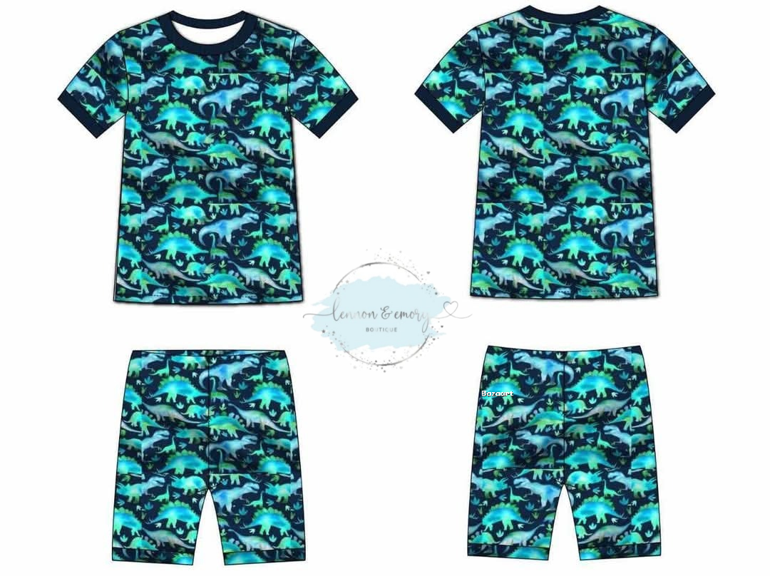 Dino Bamboo PJ Set