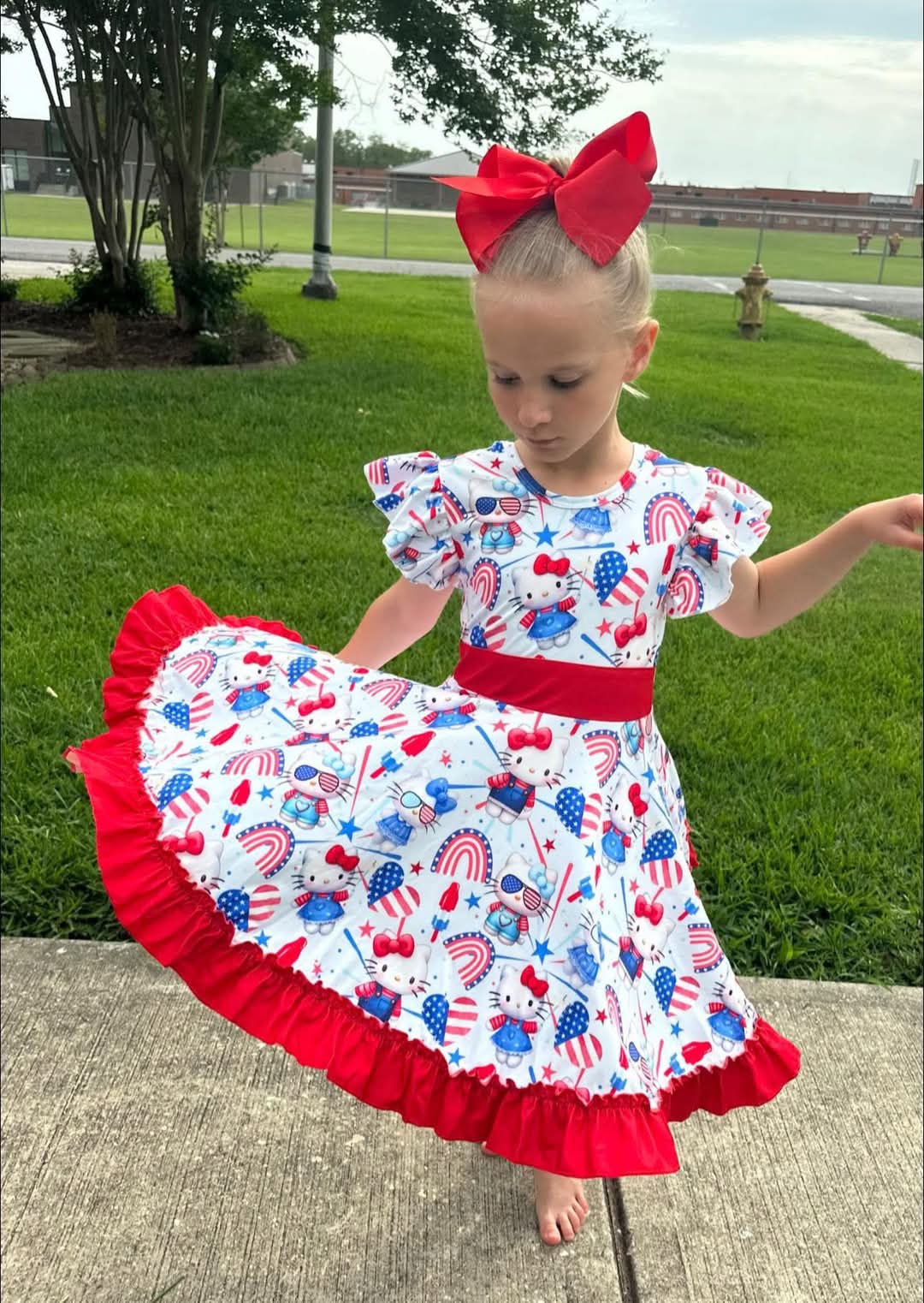 Patriotic Hello Kitty Twirl Set