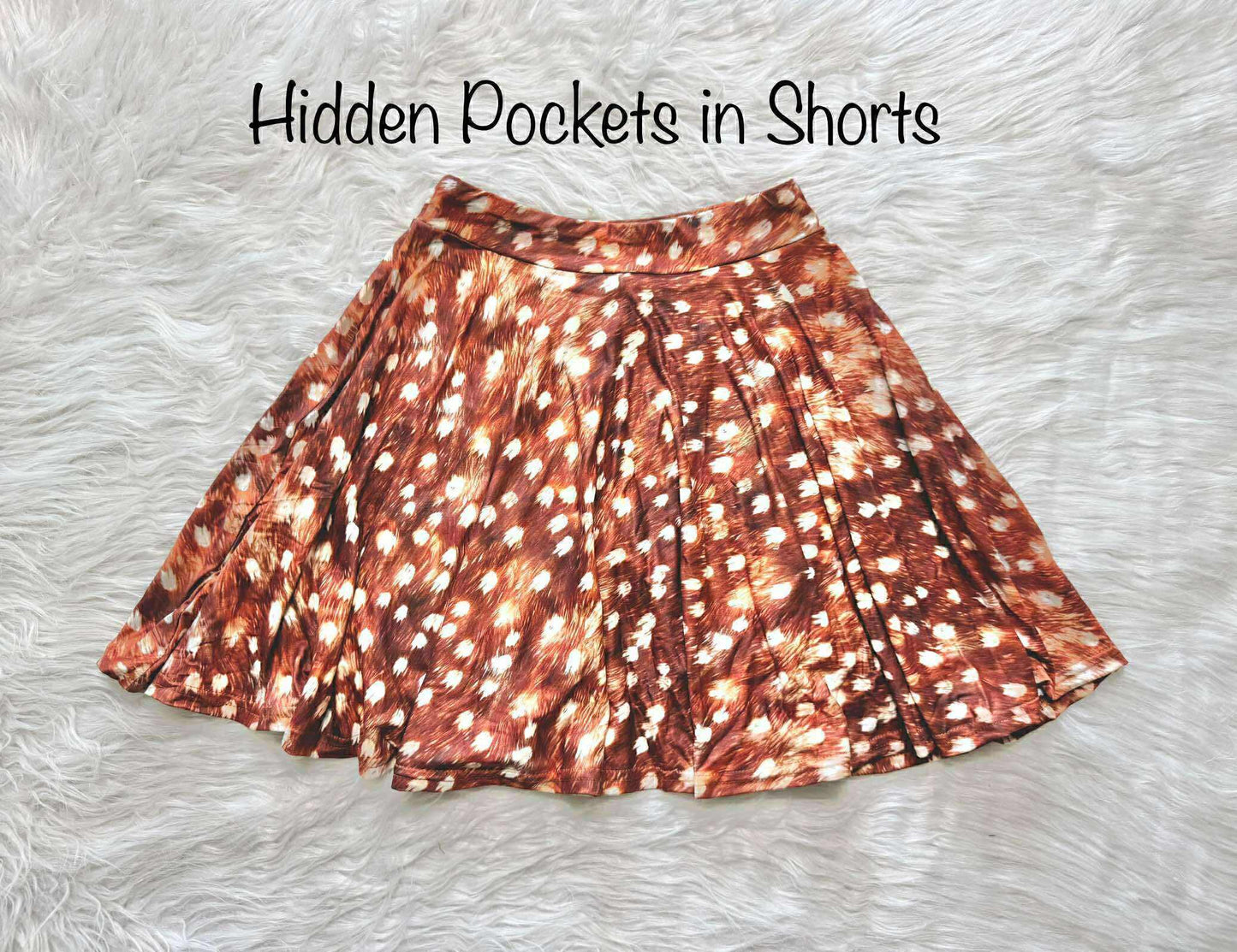 Doe-a-Deer Hidden Pocket Skort
