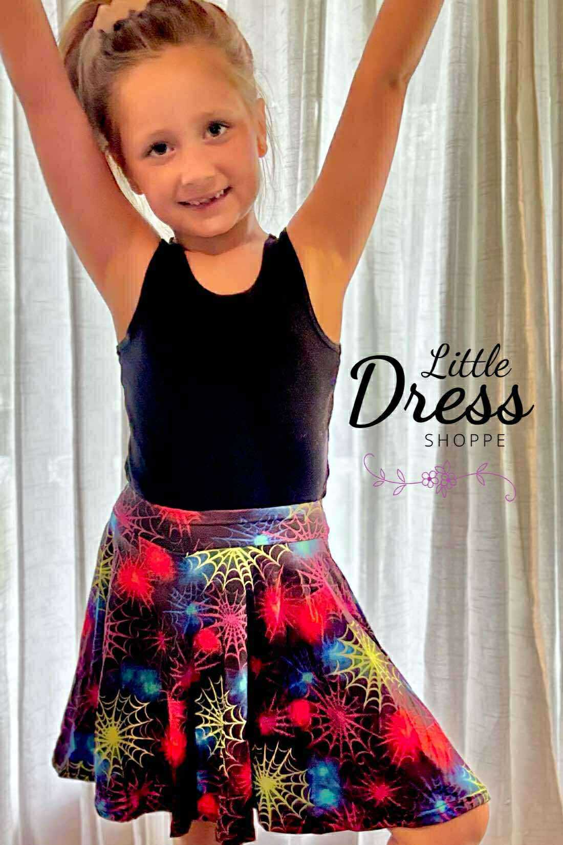 Spider Web Hidden Pocket Skort