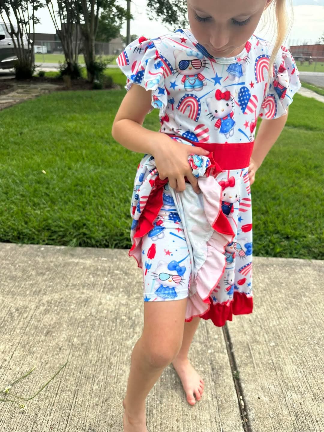 Patriotic Hello Kitty Twirl Set