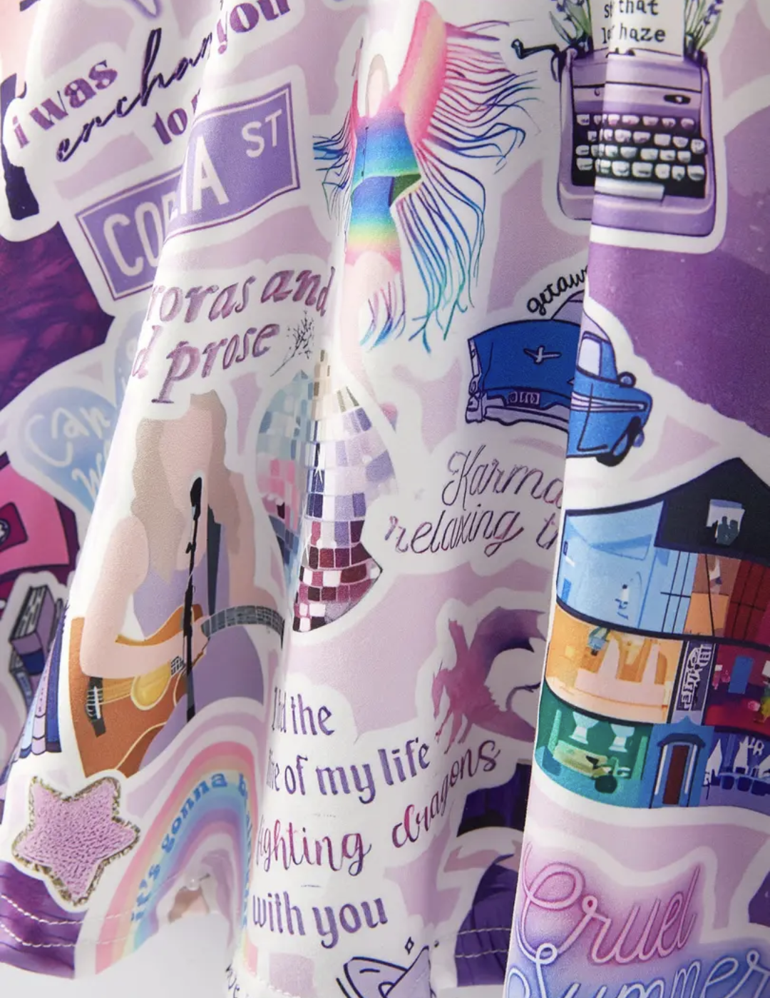 Lavender "TS" Twirl Dress