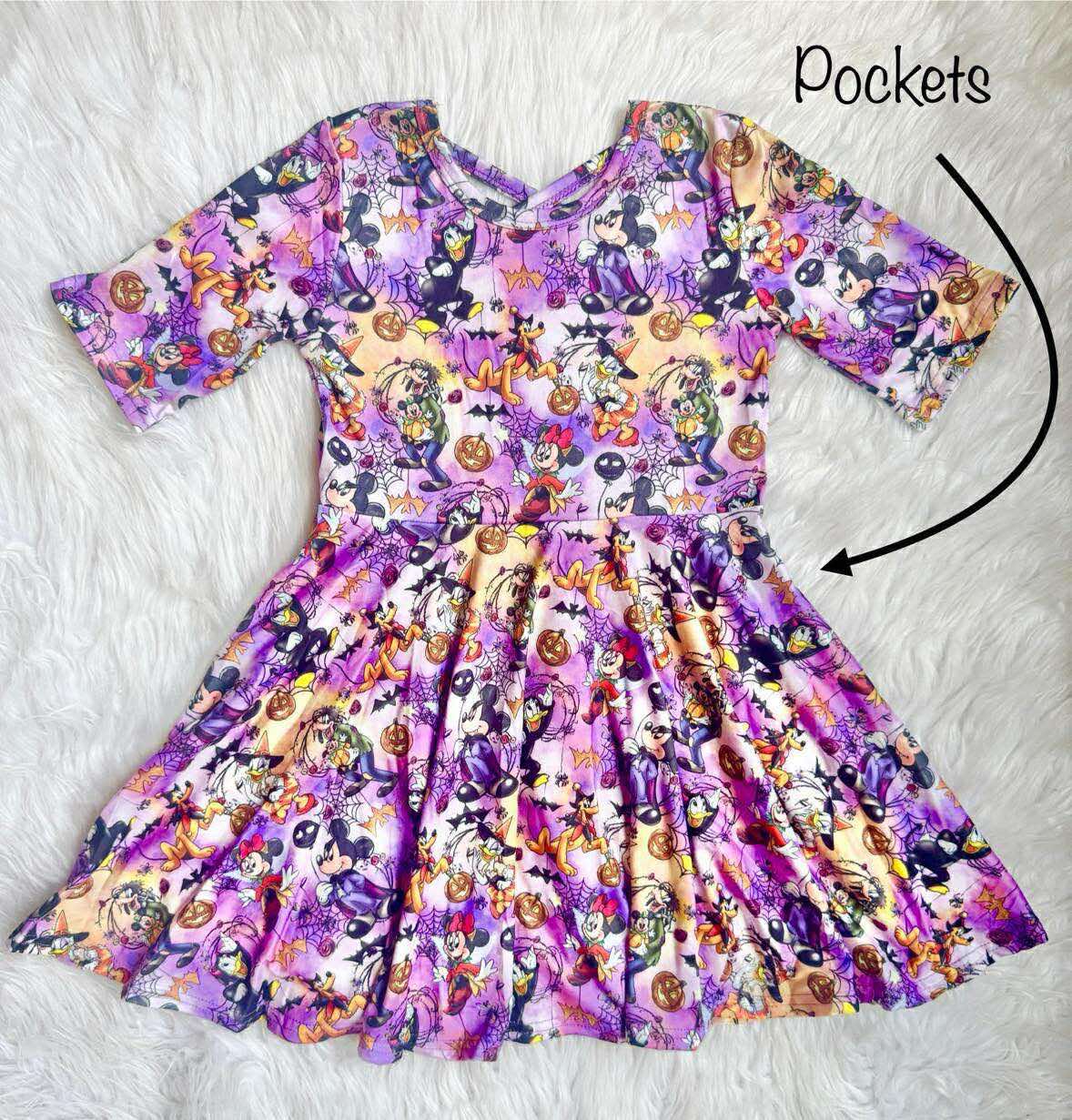 Halloween Mickey & Friends Twirl Dress