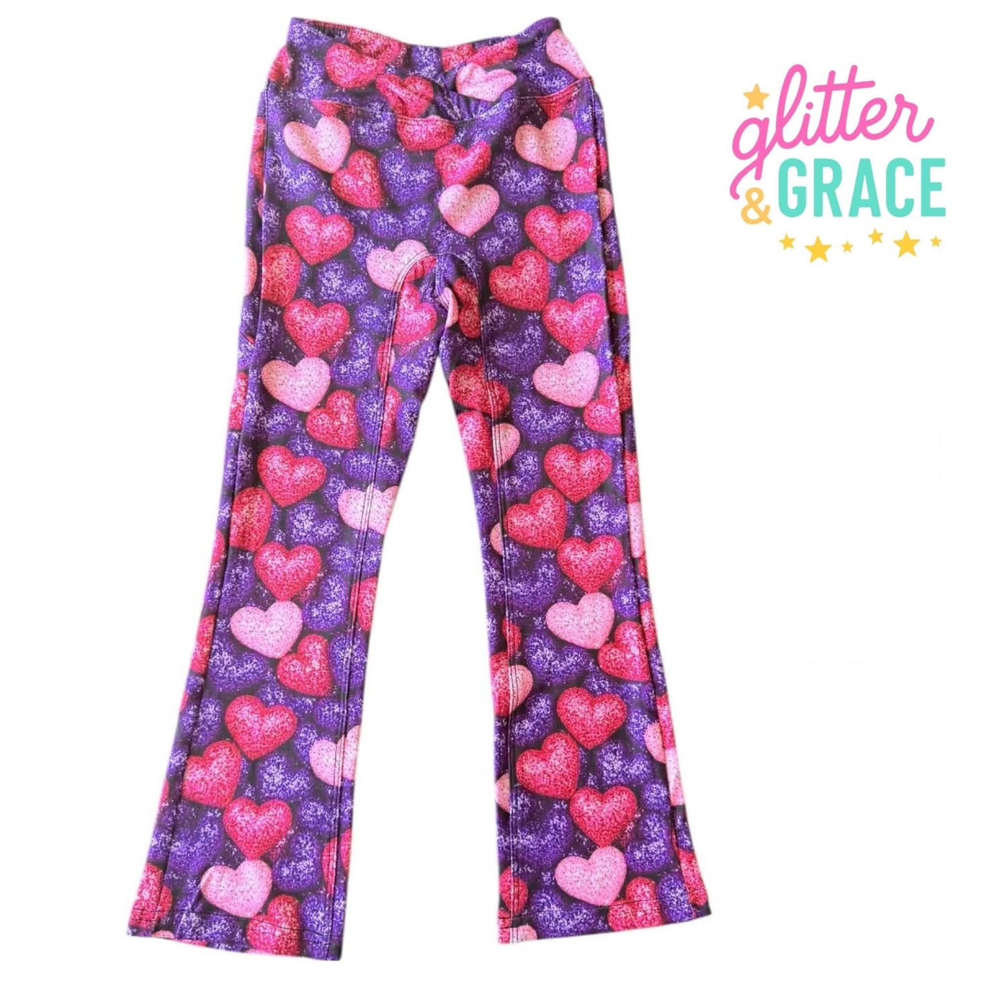 Heart Flare Leggings