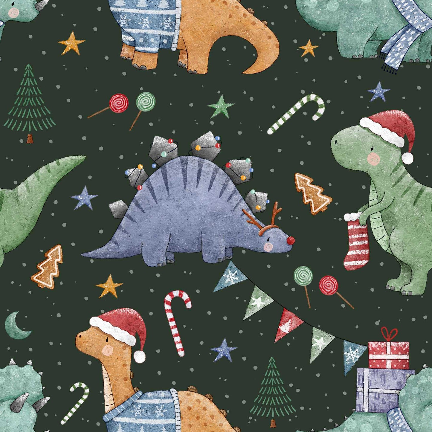 Christmas Dino Hoodie/Jogger Set