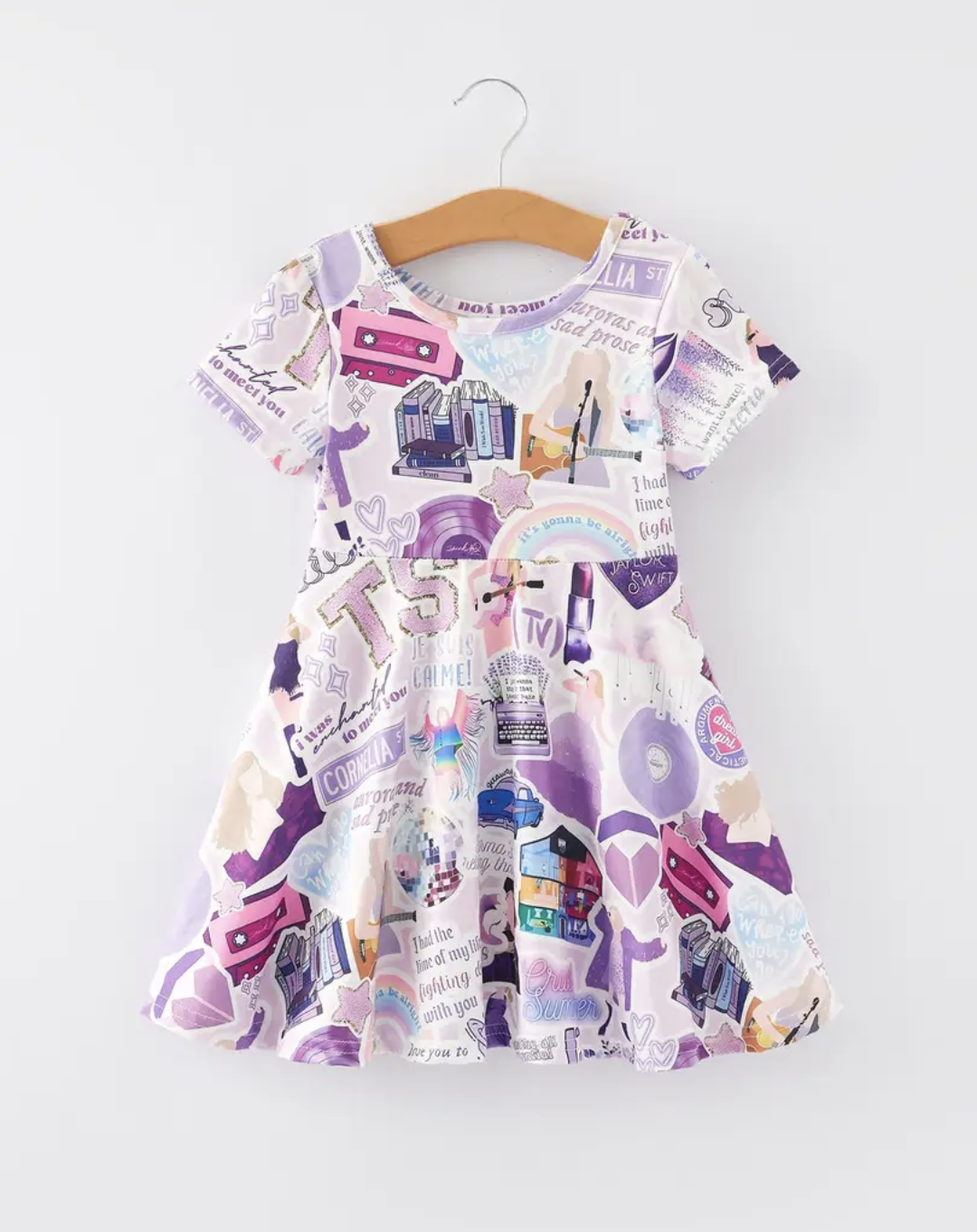Lavender "TS" Twirl Dress