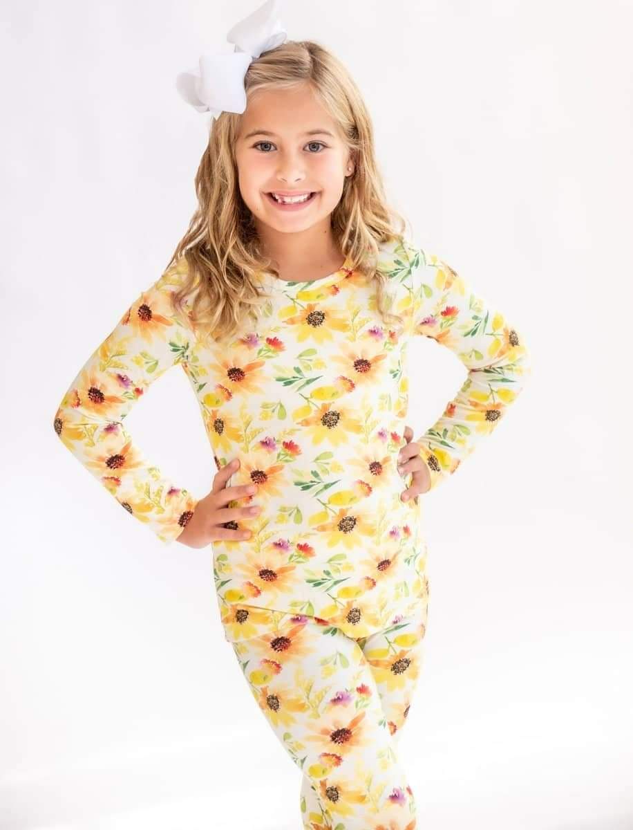 Sunny Sunflower Bamboo Lounge Set