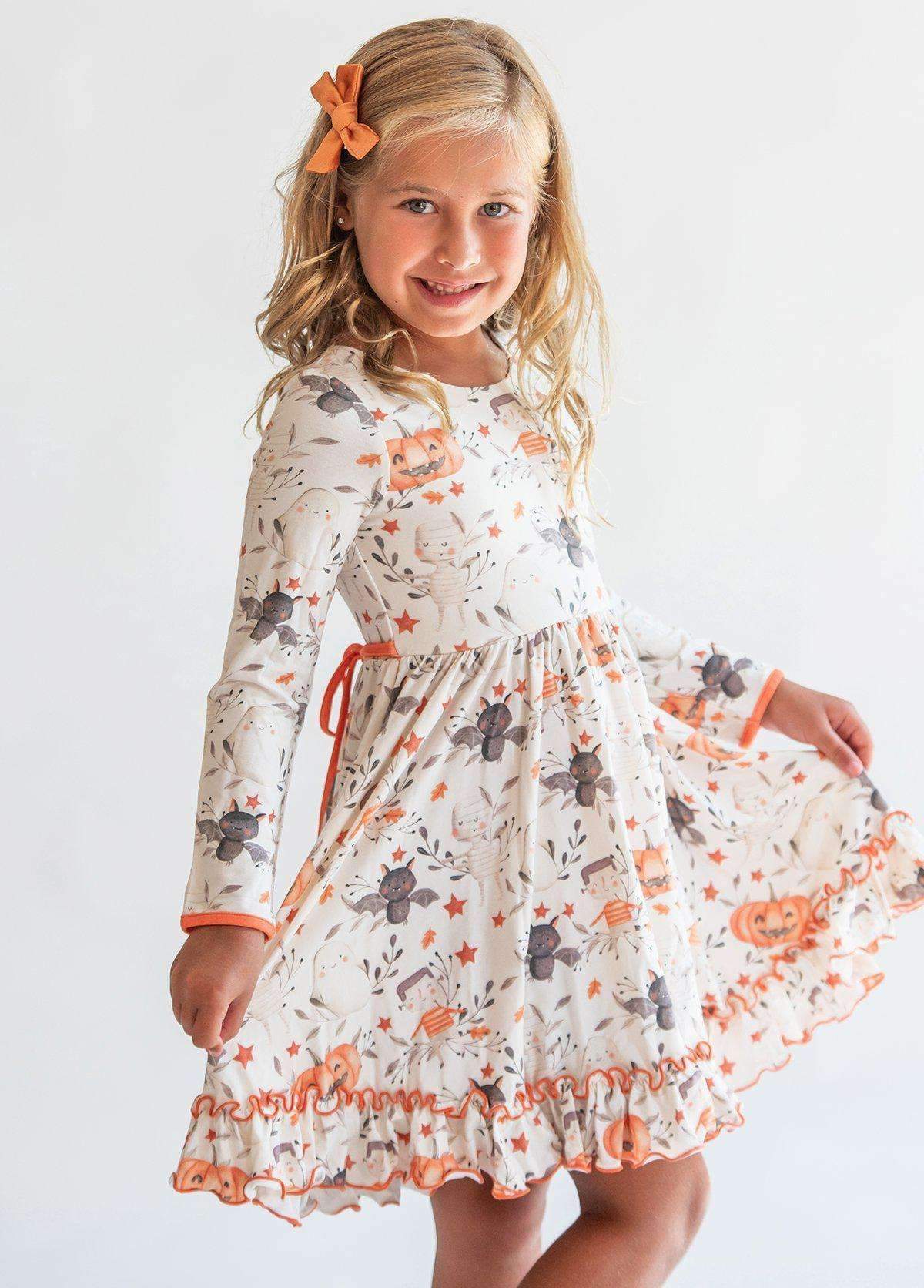 Halloween Cuties Cross Back Twirl Dress