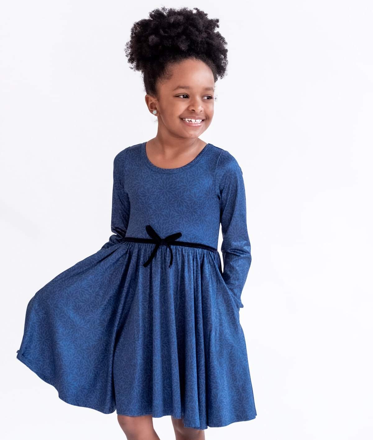 blue twirl dress Twirl Dress in Baby Blue Floral