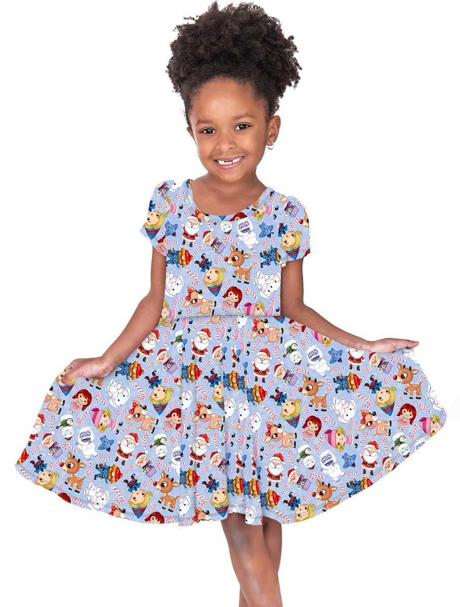 Misfit Christmas Bamboo Twirl Dress