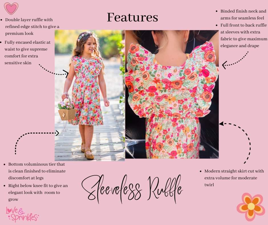 Love & Sprinkles Full Bloom Sleeveless Ruffle