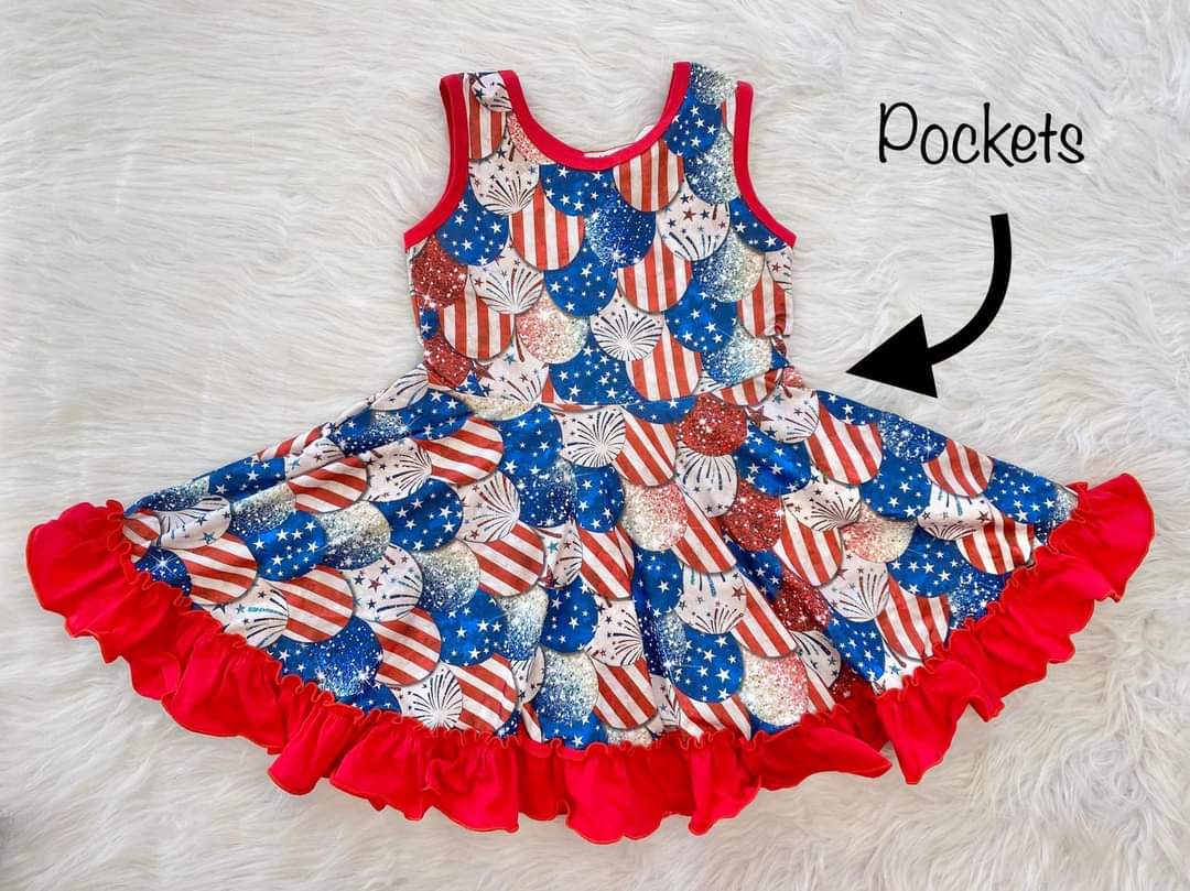 Patriotic Mermaid Scales