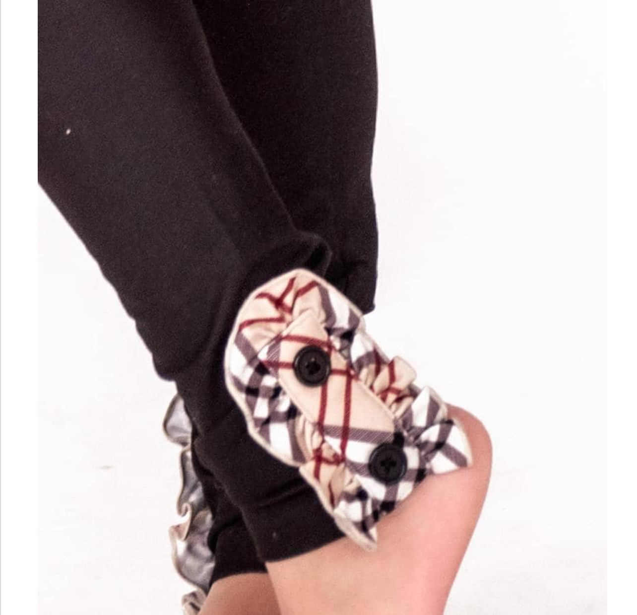 Berry Plaid Pant Set