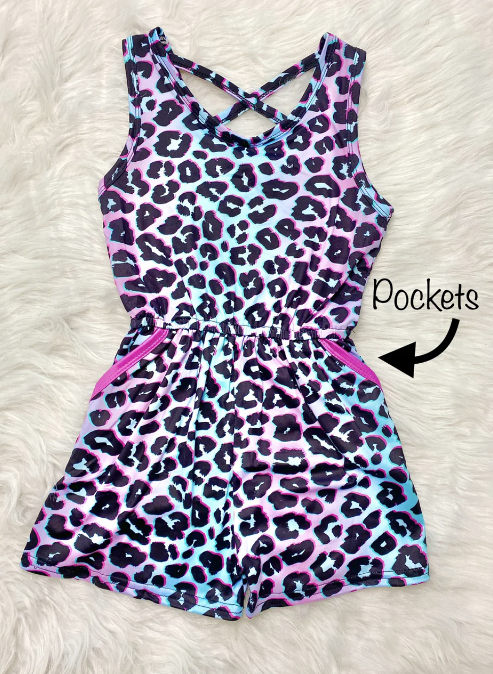 Neon Leopard Romper