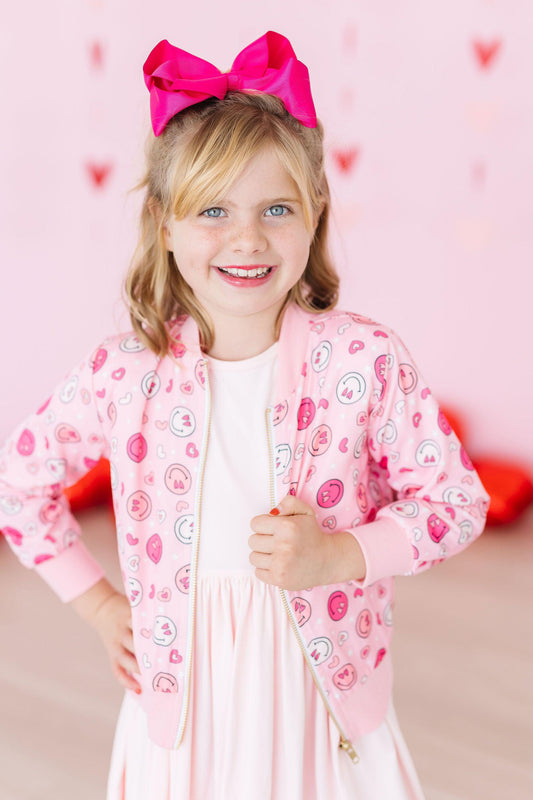 Happy Face Satin Jacket
