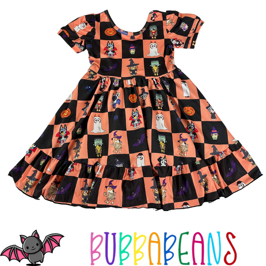 BubbaBeans Happy Heelerween Twirl Dress