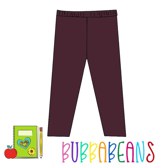 BubbaBeans Maroon Legging