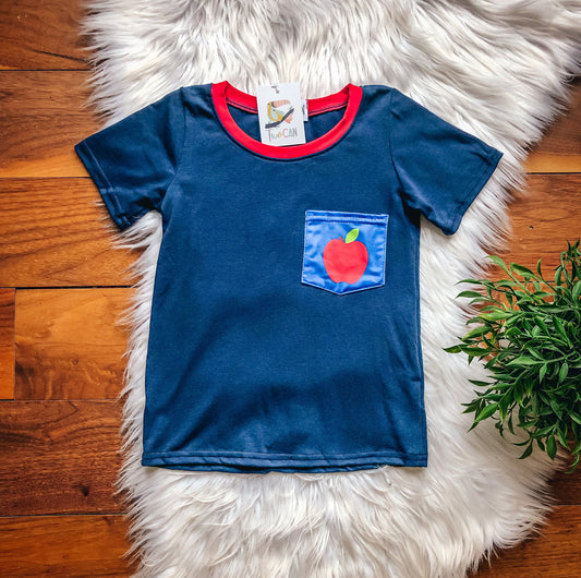 Apple For Teacher Pocket Tee