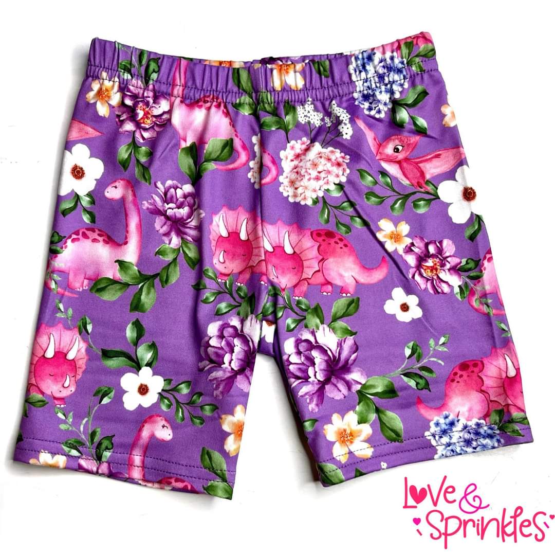 Love & Sprinkles Dino Garden Bliss Twirl Shorts
