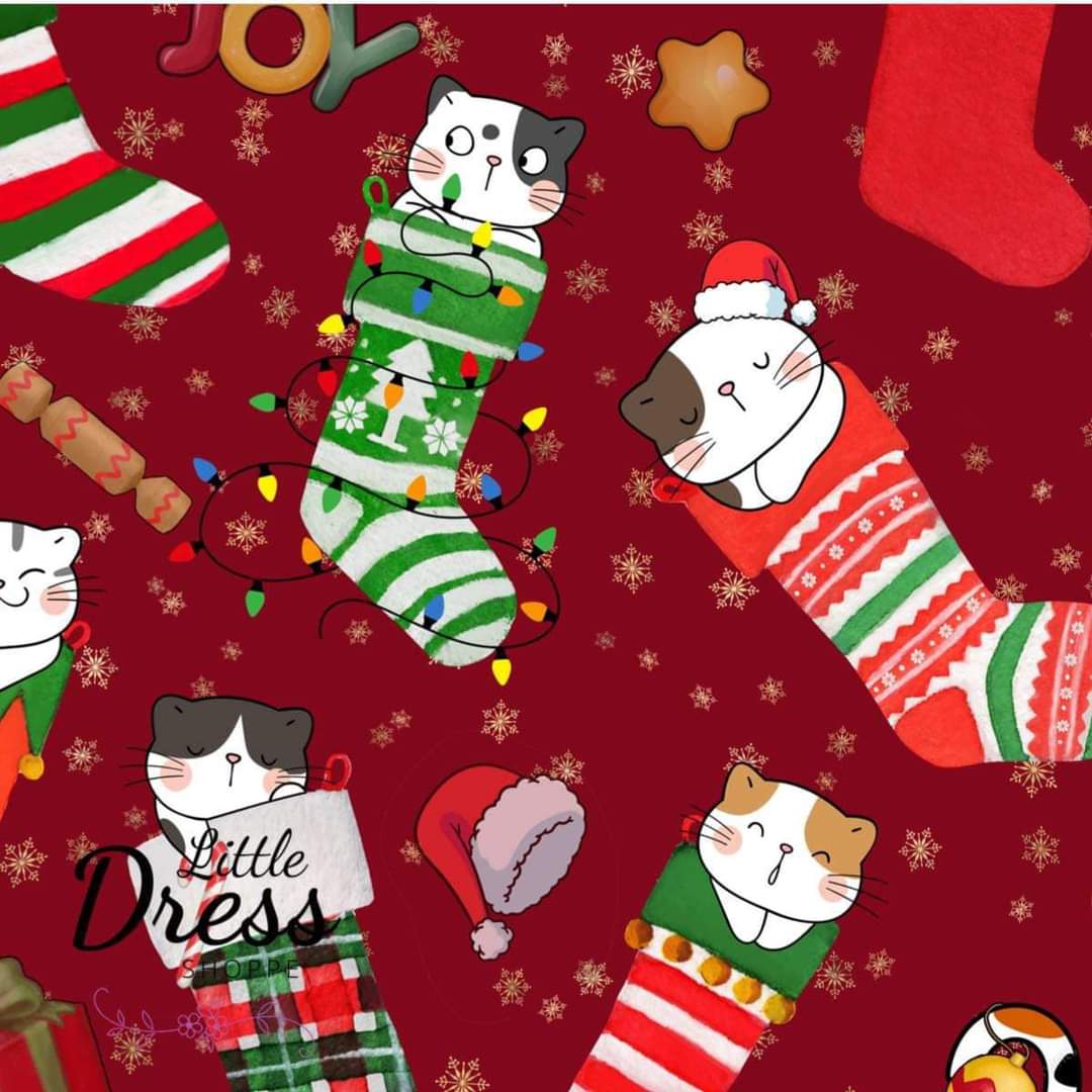 Christmas Cat Pocket Legging