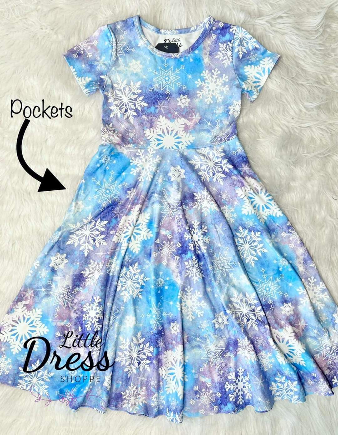 Snowflake Maxi Twirl Dress