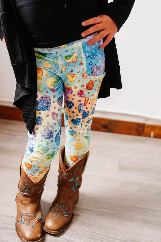 Multi Heart Pocket Leggings