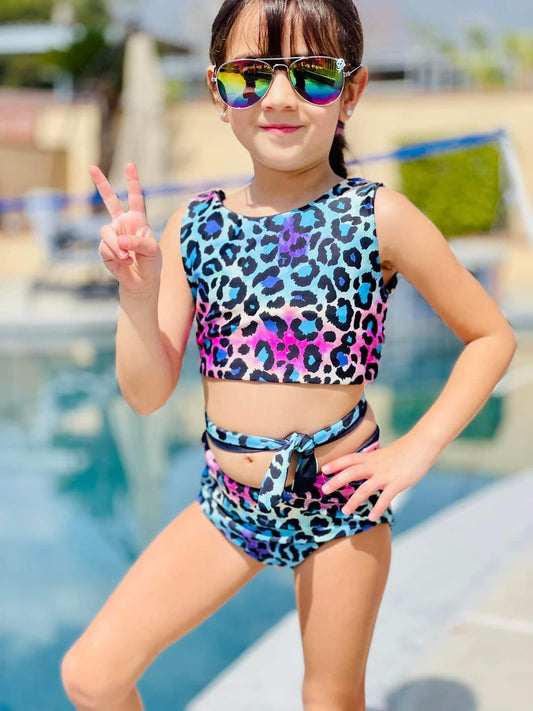 Rainbow Leopard Reversible Set