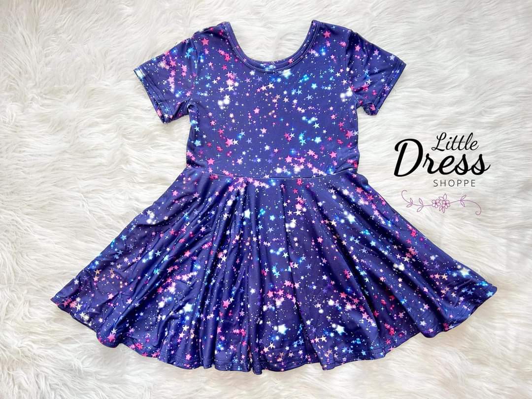 Twilight Star Galaxy Twirl Dress