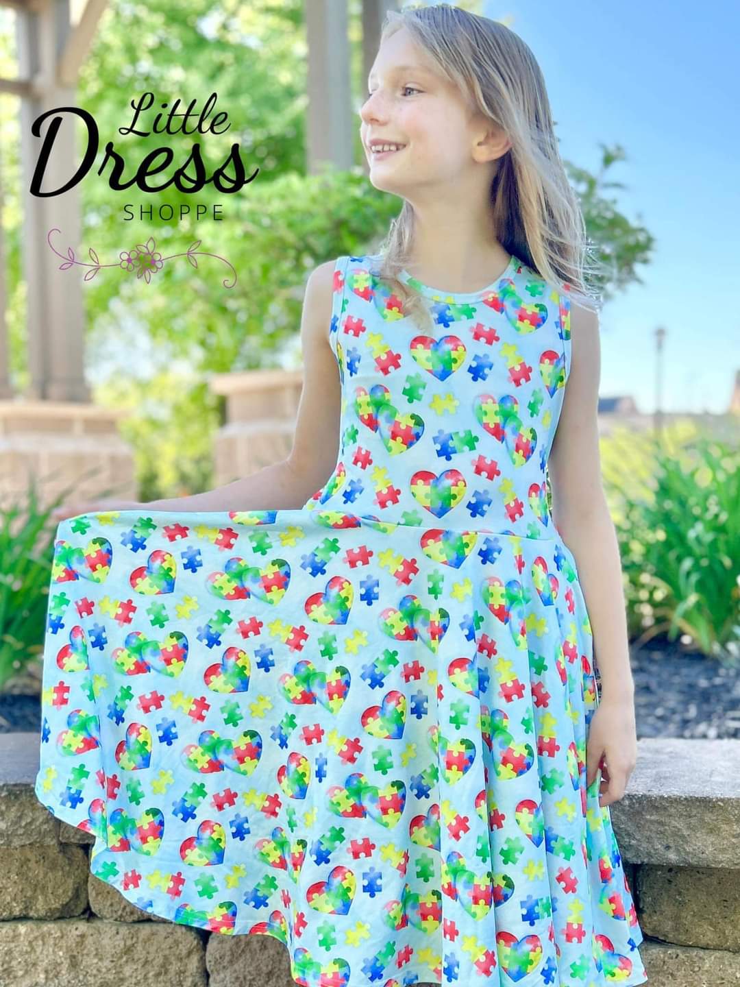 Autism Awareness Twirl Dress