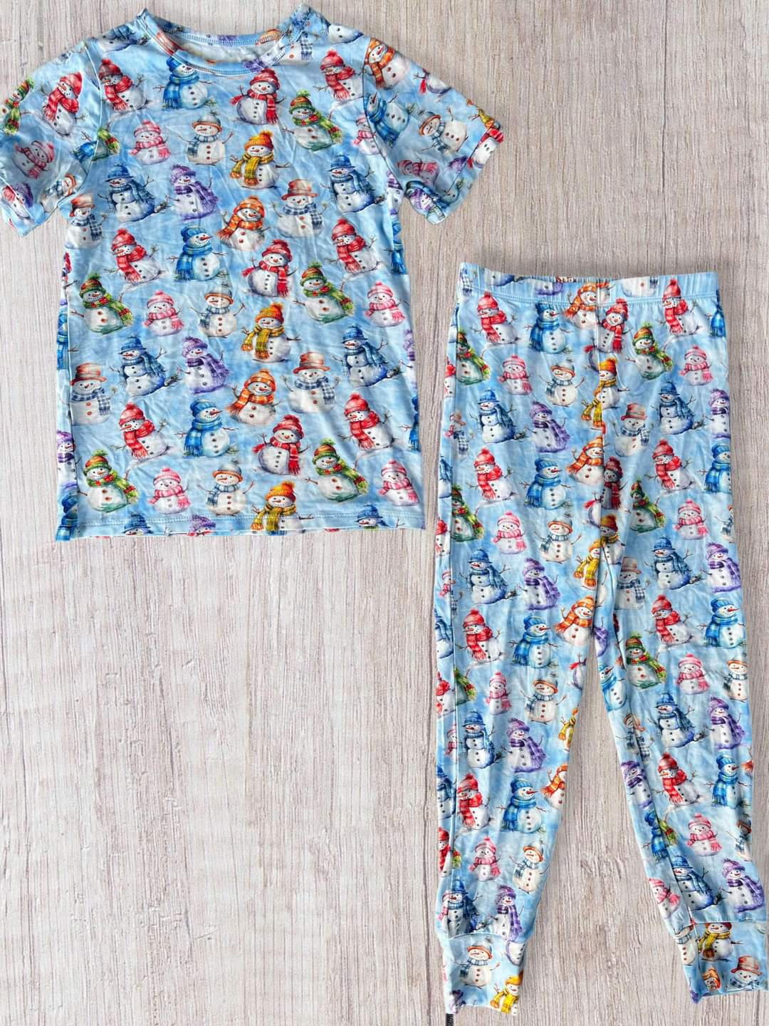 Adult Snow Friends Bamboo PJ Set