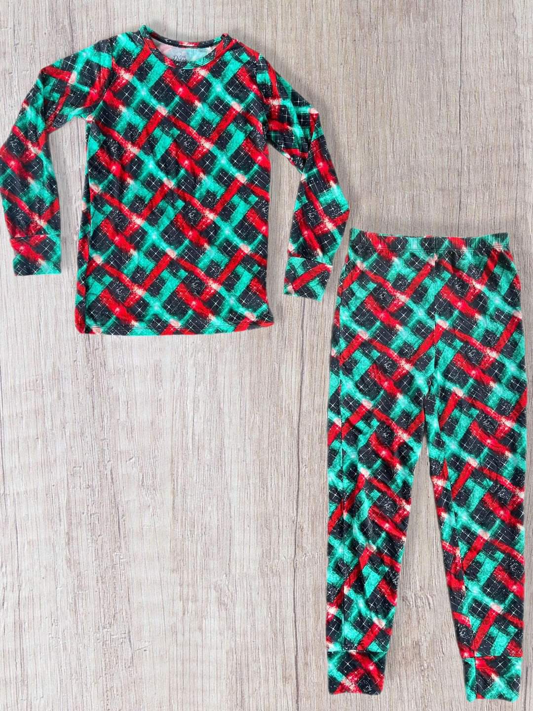 Christmas Plaid Bamboo PJ Set