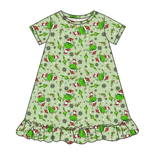 Adult Grinchy Wonderland Bamboo Gown