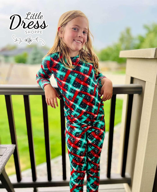 Christmas Plaid Bamboo PJ Set