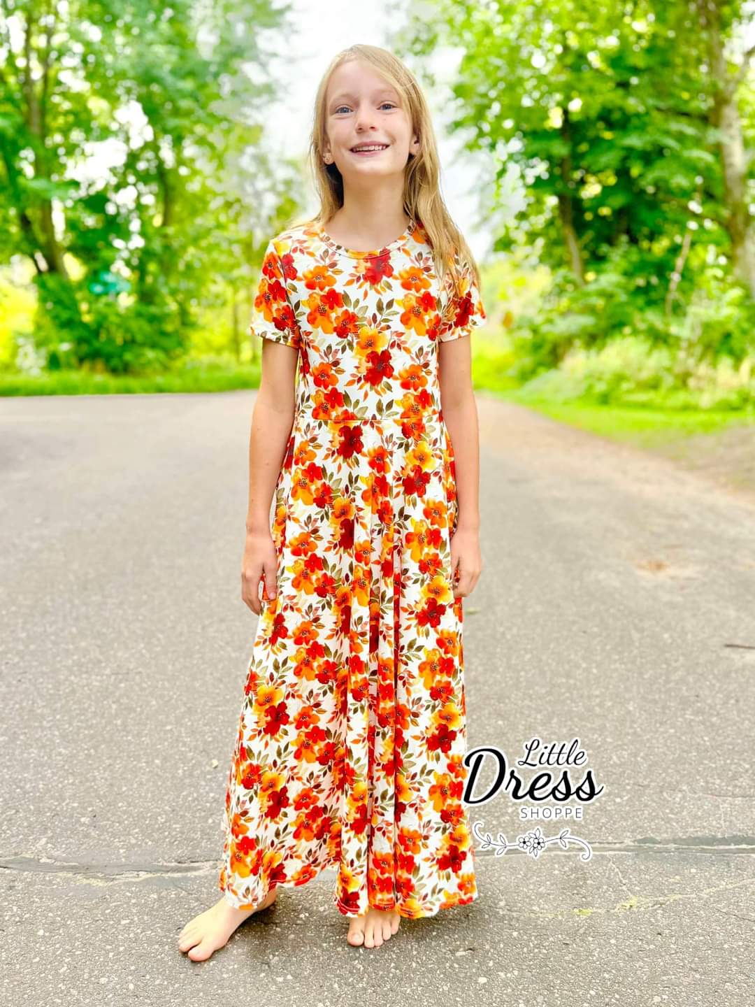 Fall Floral Maxi Dress