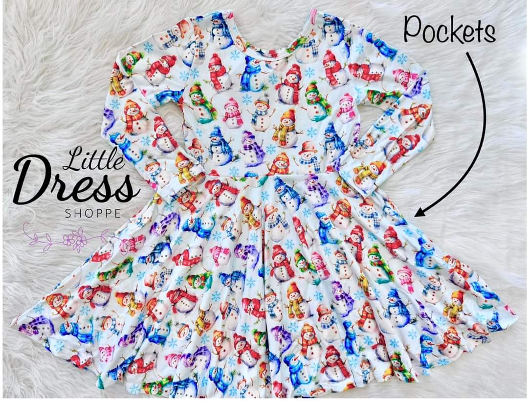 Snow Friends Twirl Dress