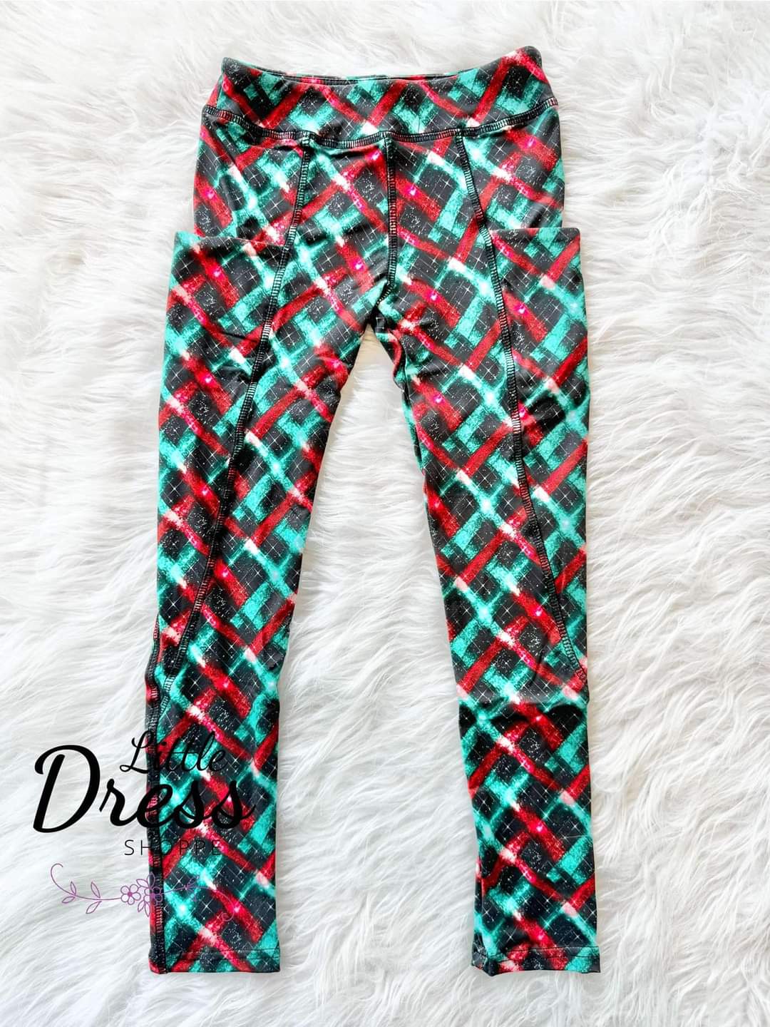 Christmas Plaid Pocket Legging