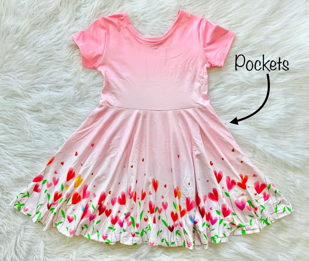 Pink Ombre Tulip Twirl Dress