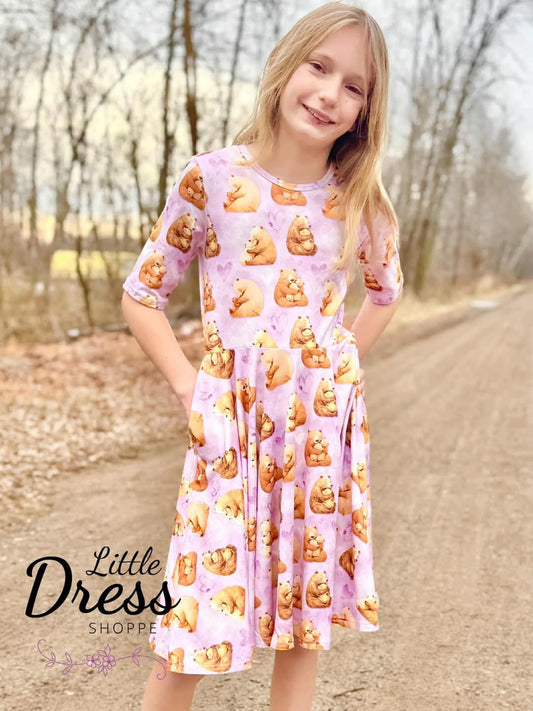 Mama Bear Snuggles Twirl Dress