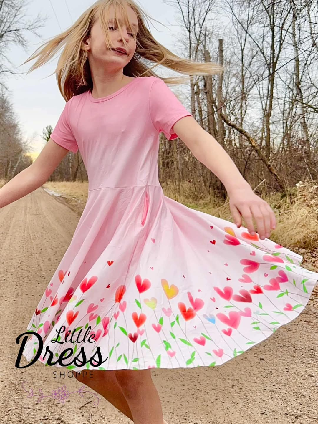 Pink Ombre Tulip Twirl Dress