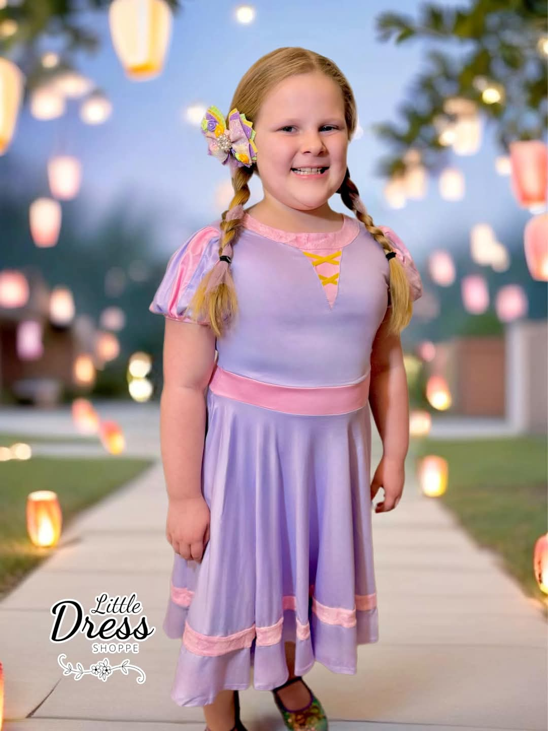 Tangled Princess Twirl Dress