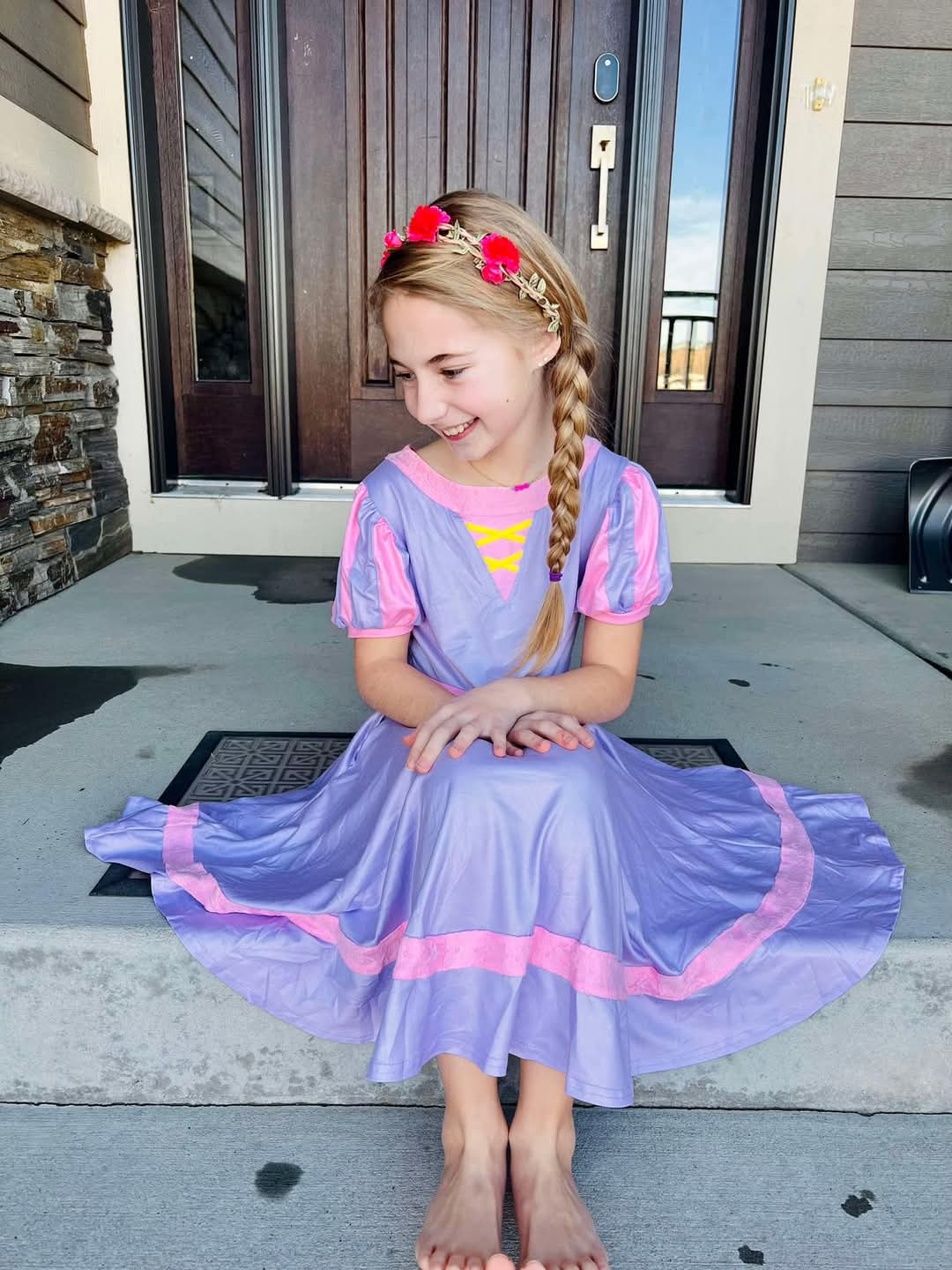 Tangled Princess Twirl Dress