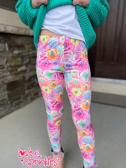 Love & Sprinkles Pastel Floral Magic Legging