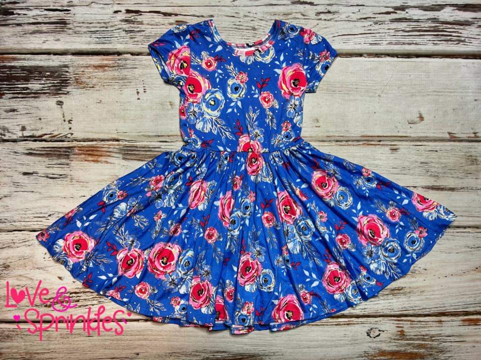 Love & Sprinkles Liberty Bloom Short Sleeve Dress