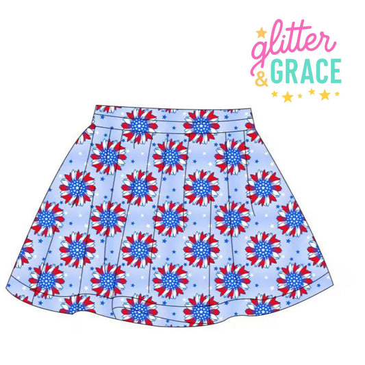Patriotic Pinwheel Skort (PreOrder)